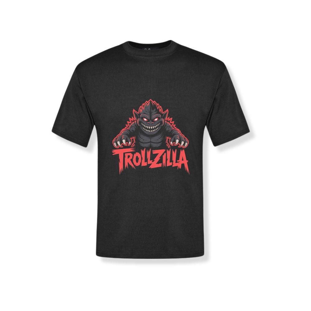 Trollzilla Monster Cartoon Horror Design T-Shirt