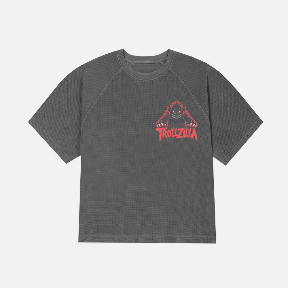 Trollzilla Monster Cartoon Horror Design T-Shirt