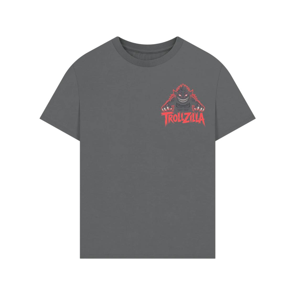 Trollzilla Monster Cartoon Horror Design T-Shirts