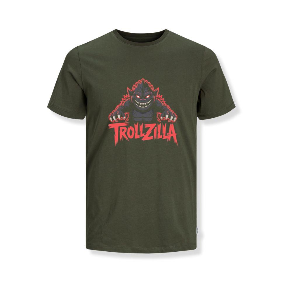 Trollzilla Monster Cartoon Horror Design T-Shirts - Image 3