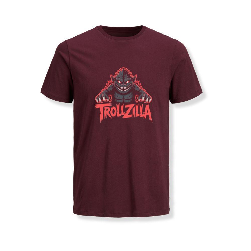 Trollzilla Monster Cartoon Horror Design T-Shirts - Image 4