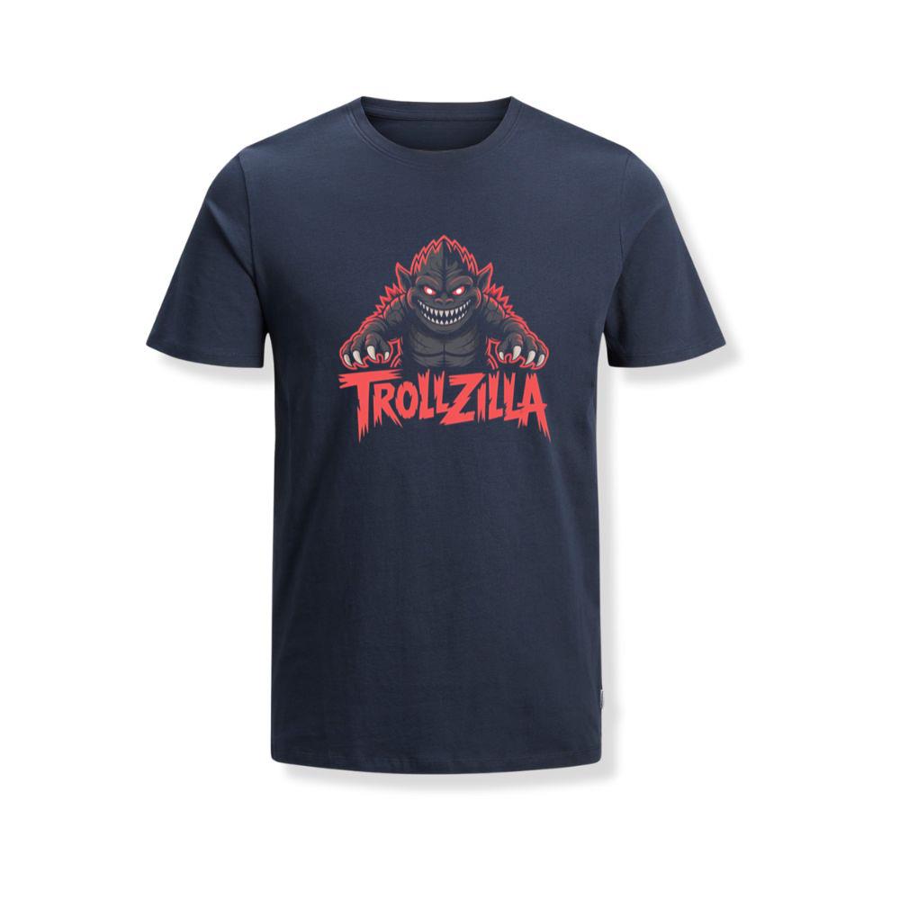 Trollzilla Monster Cartoon Horror Design T-Shirts - Image 2