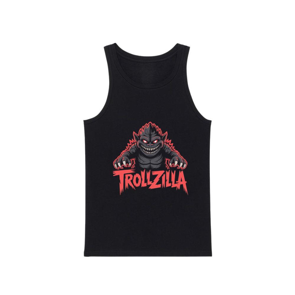 Trollzilla Monster Cartoon Horror Design Tank Top