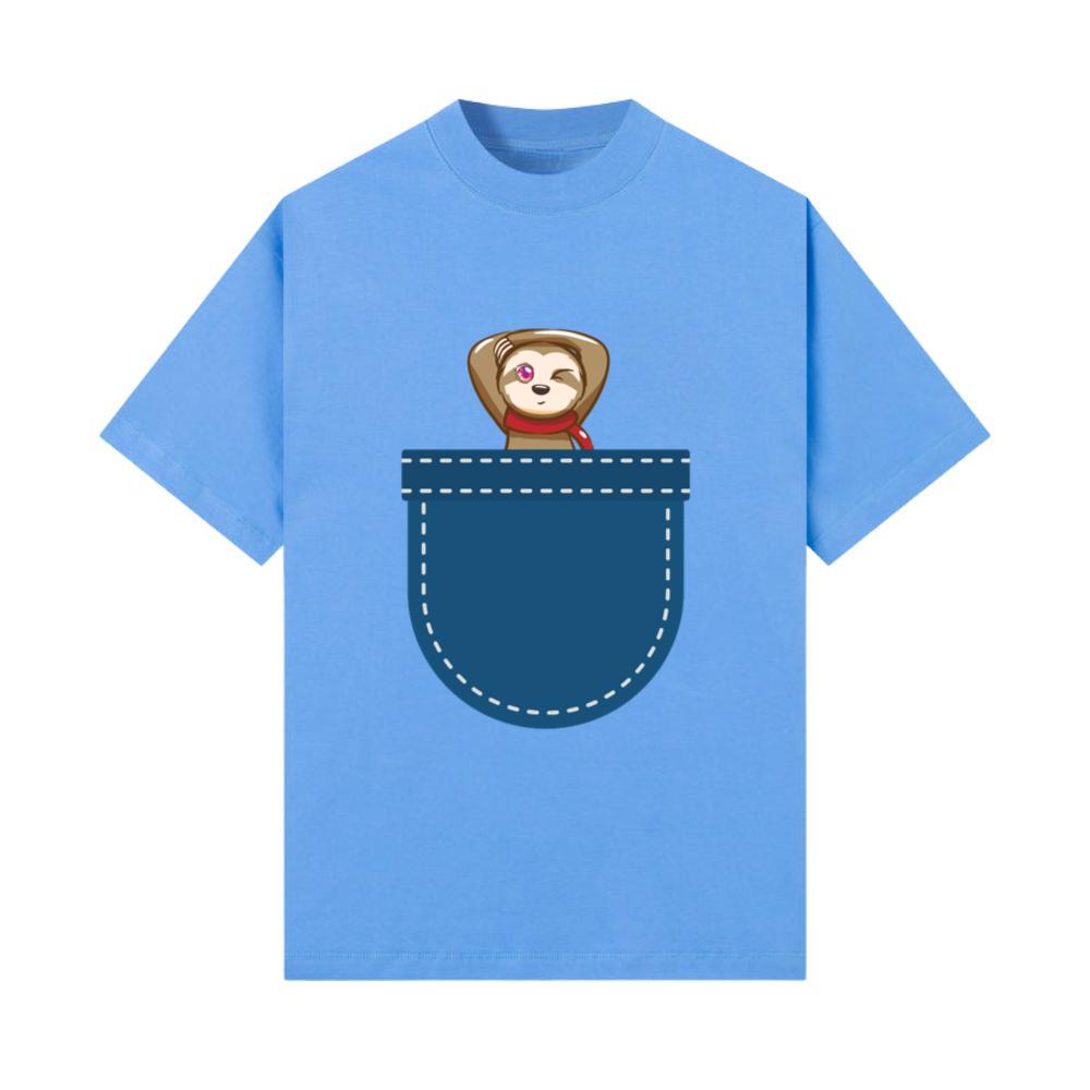 Tropical Animal Lover Gift Idea Pocket Sloth T-Shirt