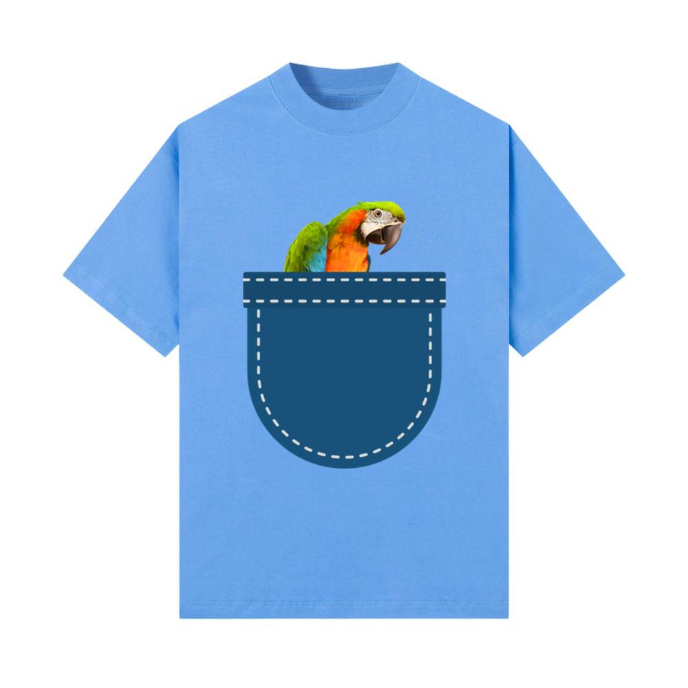 Tropical Animal Lover Gift Pocket Ara Parrot T-Shirt