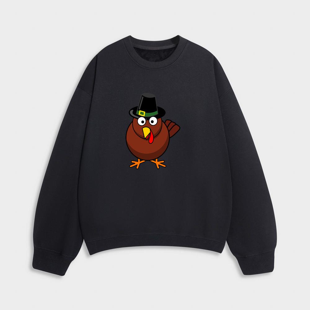 Turkey with a Hat Sweatshirt
