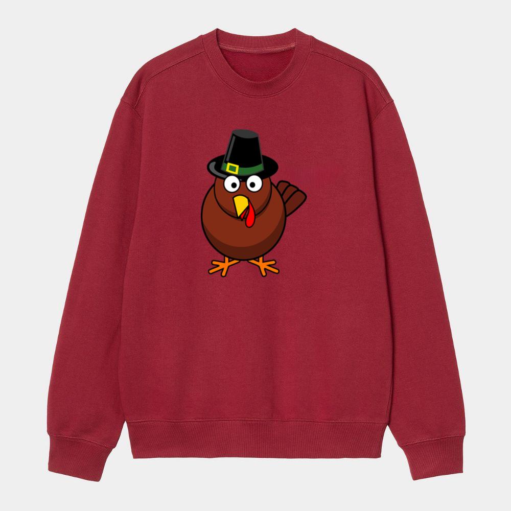 Turkey with a Hat Sweatshirt
