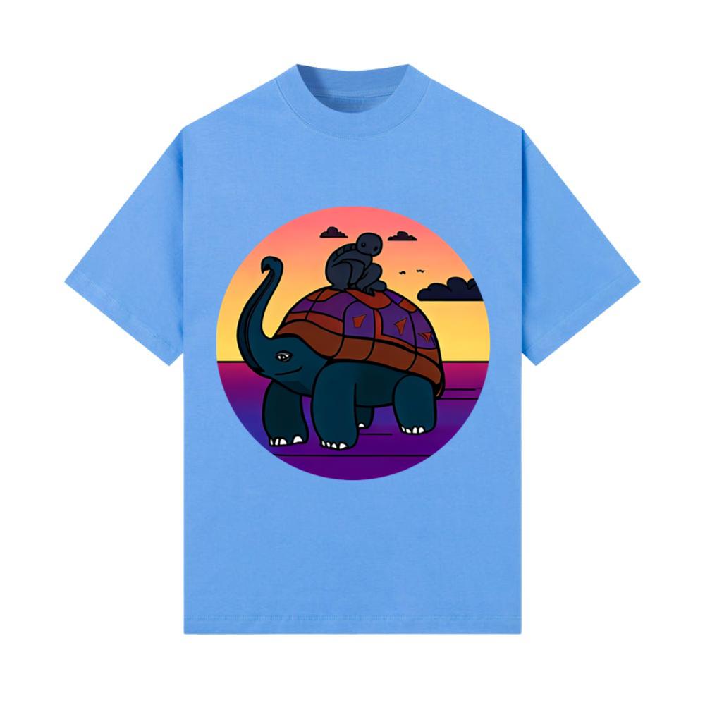 turtle elephant monkey mythical animal mythical T-Shirt