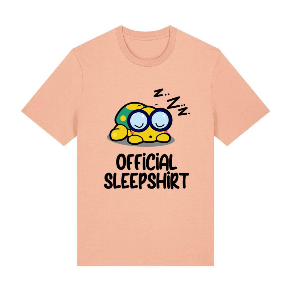 Turtle with Glasses Sleeping Official Sleep Shirt T-Shirts