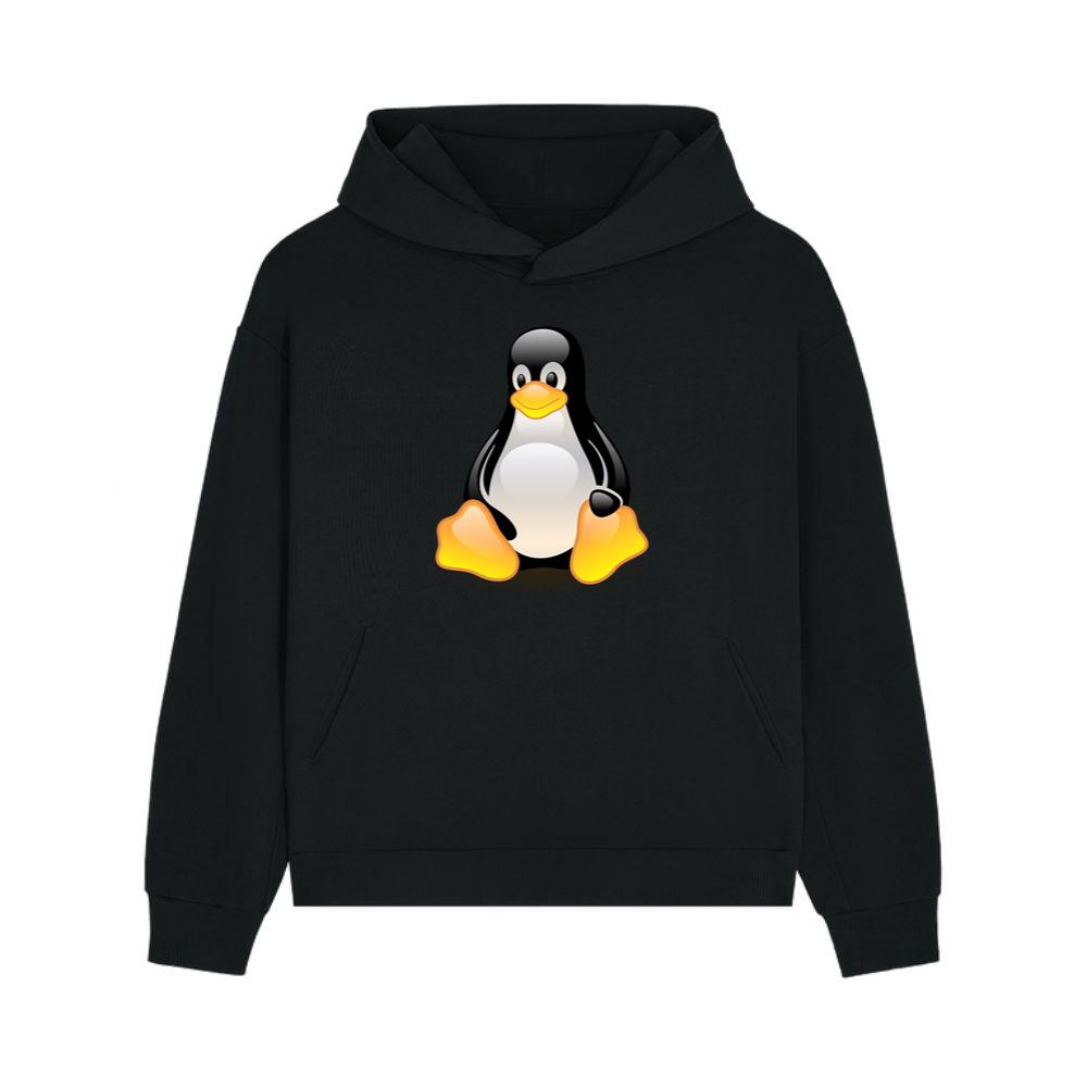 Tux the Penguin Sitting Hoodie
