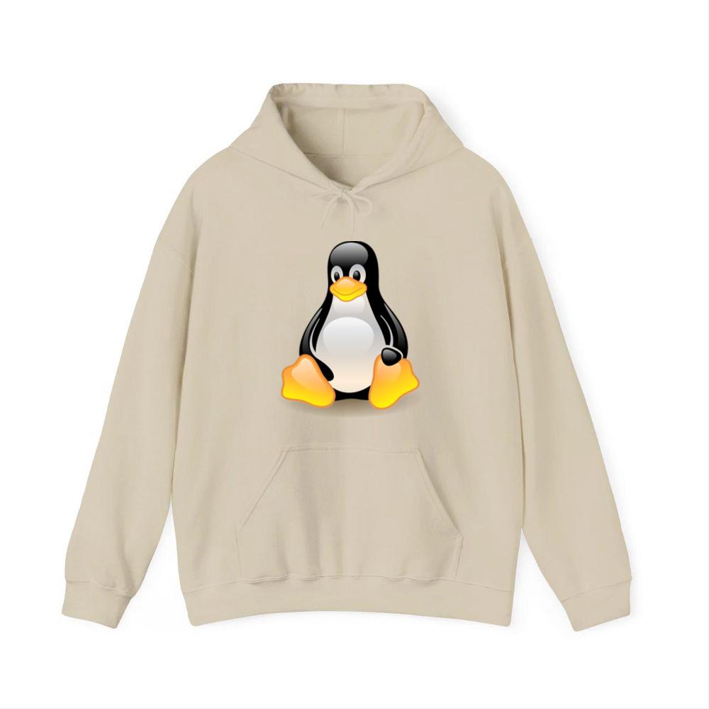 Tux the Penguin Sitting Hoodies
