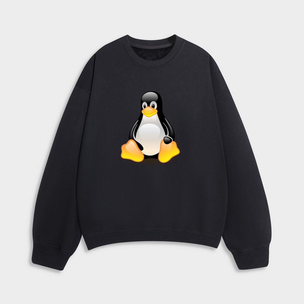 Tux the Penguin Sitting Sweatshirt