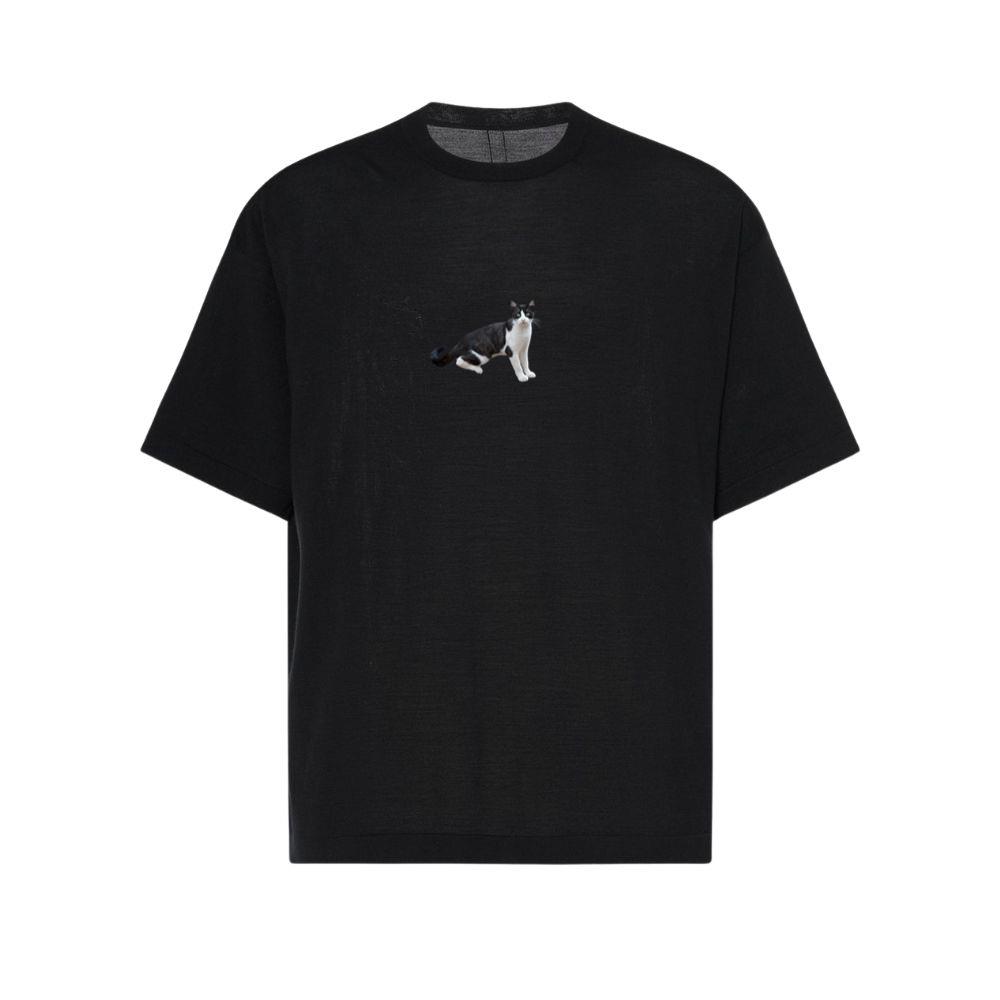 Tuxedo Cat with Green Eyes T-Shirts