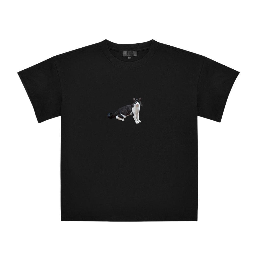 Tuxedo Cat with Green Eyes T-Shirts