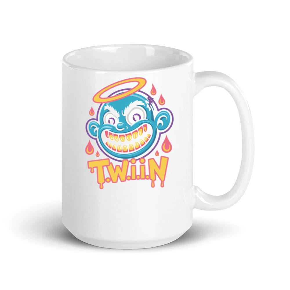 Twiin Cartoon Funny Devil Halo Graphic Mug