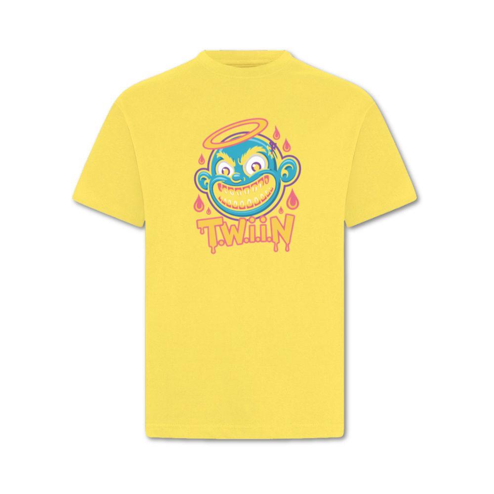 Twiin Cartoon Funny Devil Halo Graphic T-Shirt