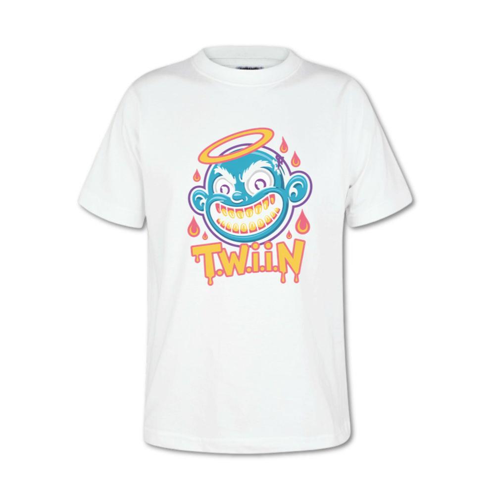 Twiin Cartoon Funny Devil Halo Graphic T-Shirt