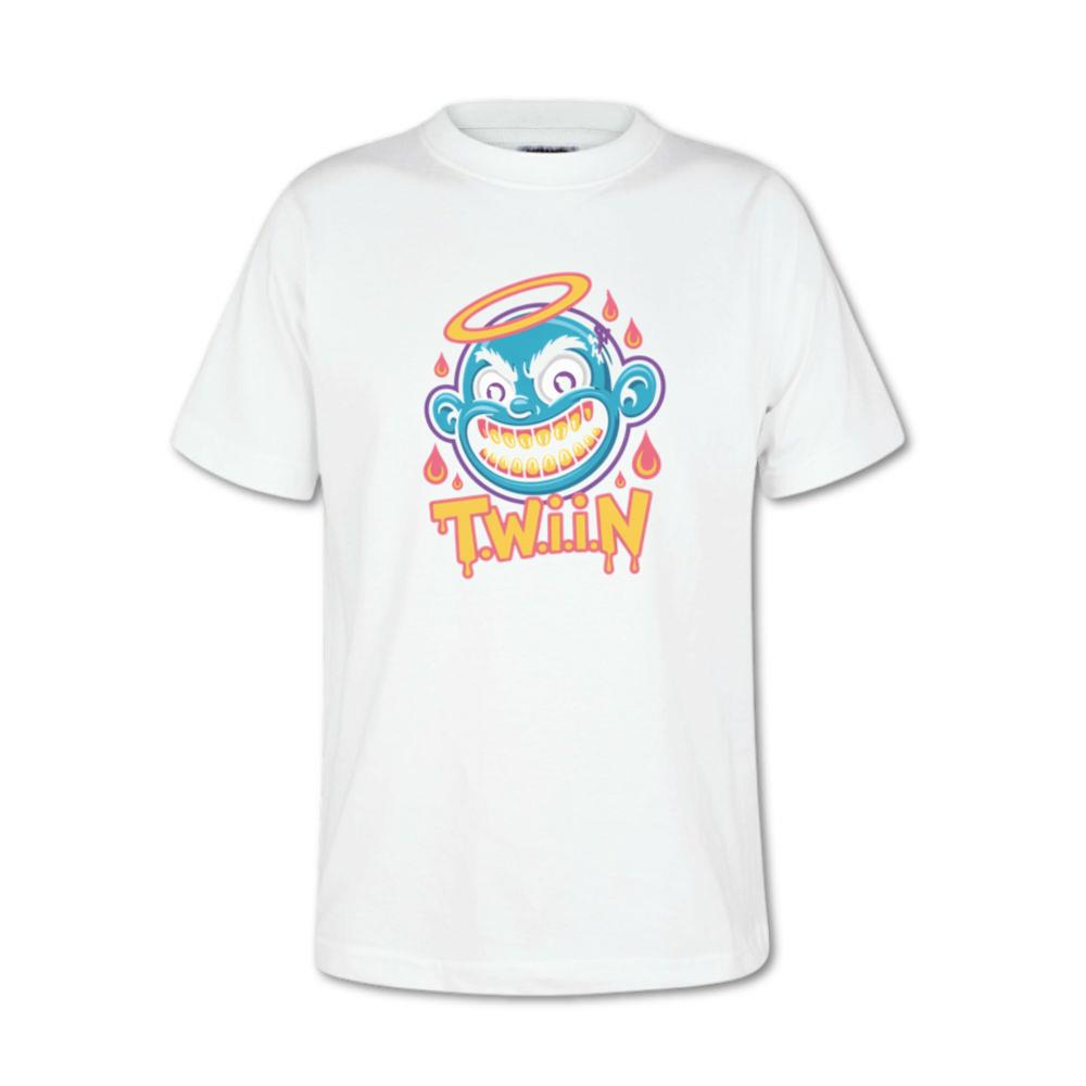 Twiin Cartoon Funny Devil Halo Graphic T-Shirt