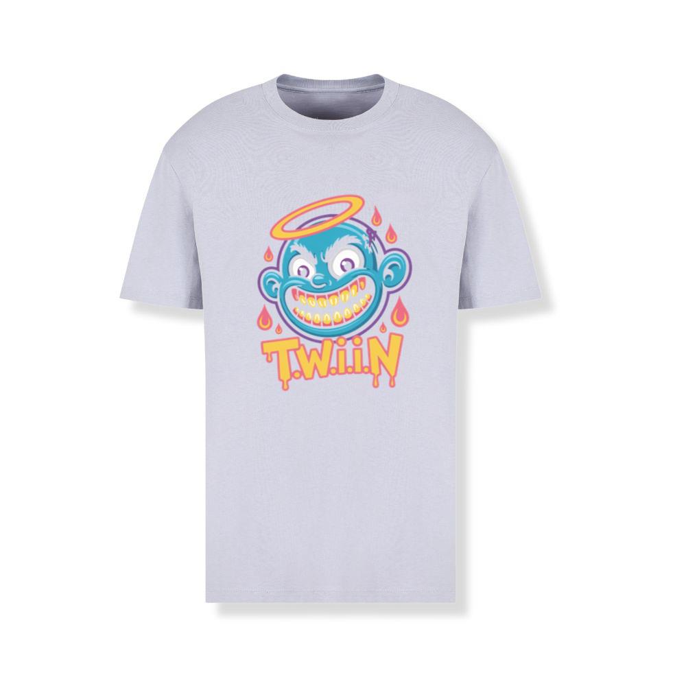 Twiin Cartoon Funny Devil Halo Graphic T-Shirts