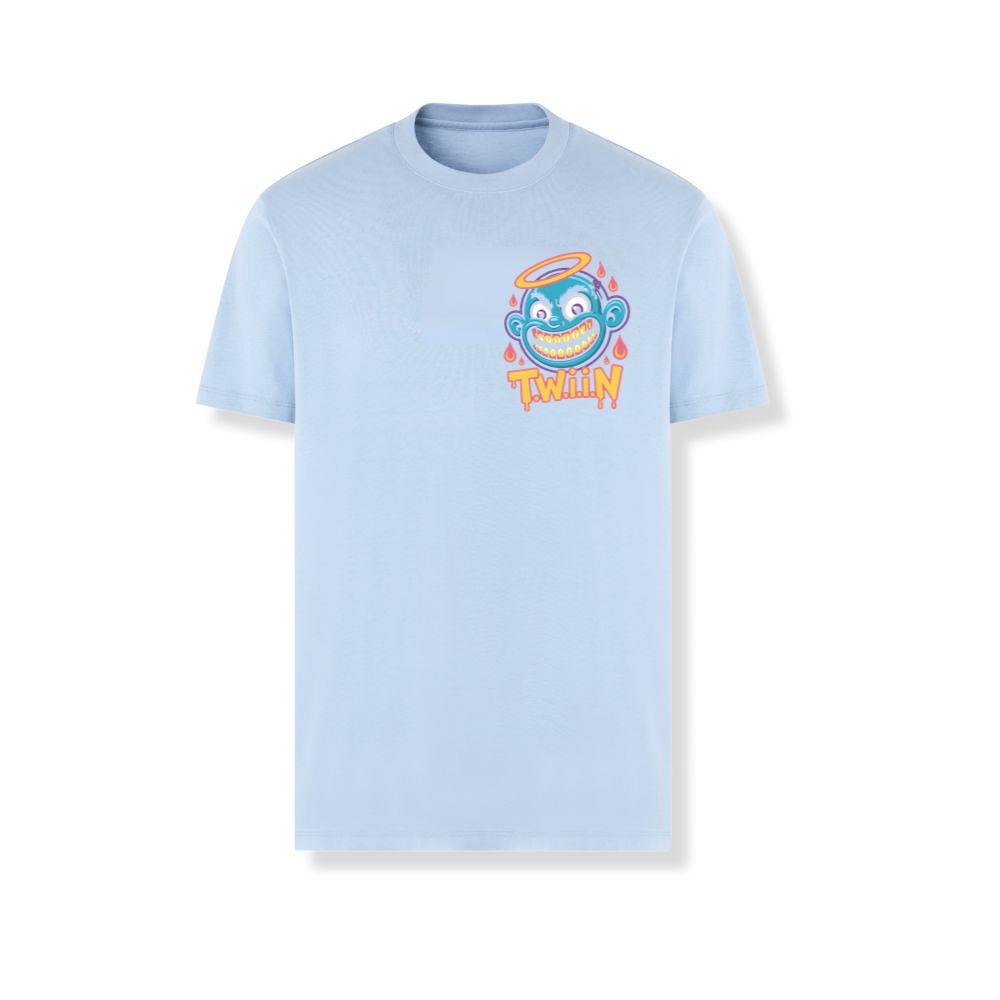 Twiin Cartoon Funny Devil Halo Graphic T-Shirts