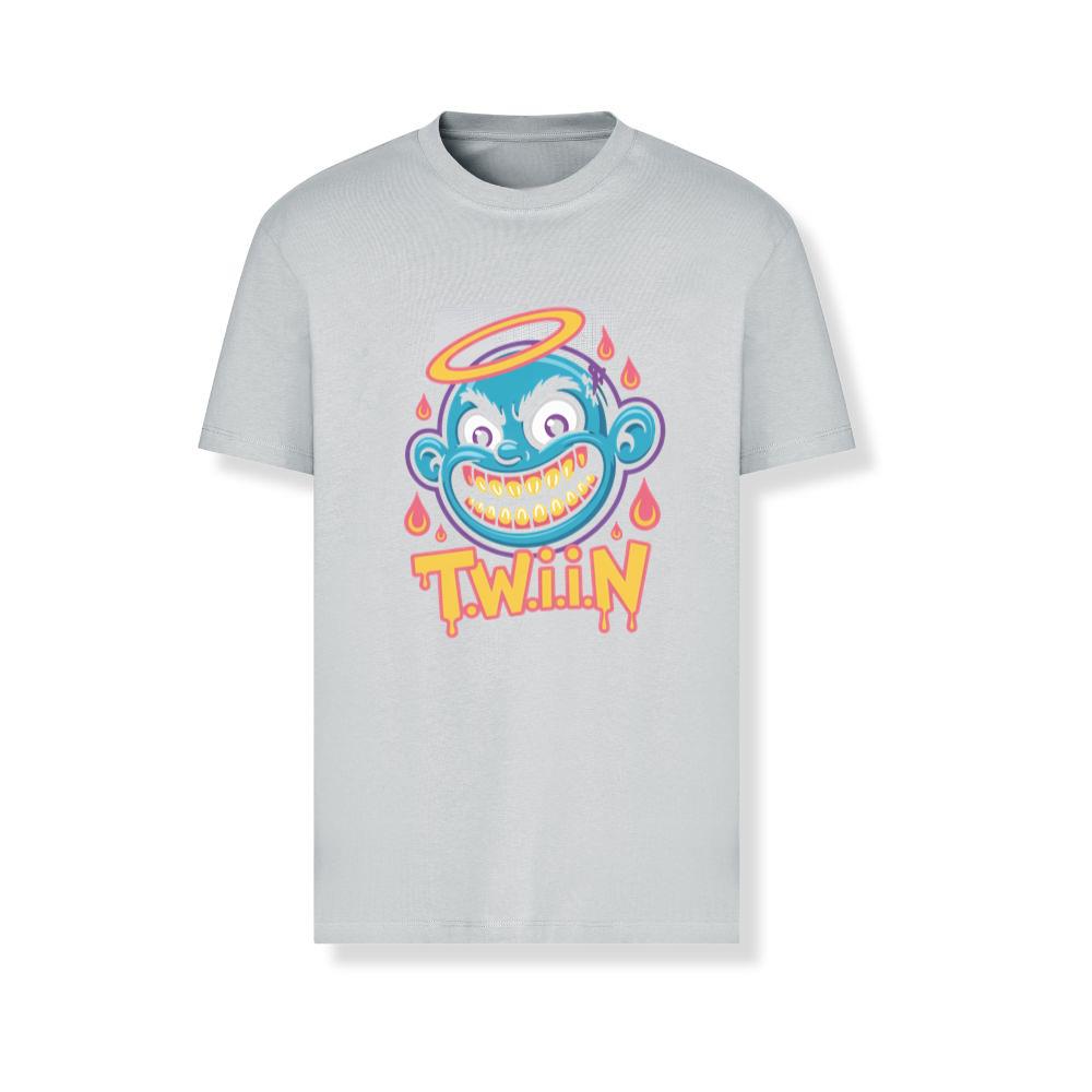 Twiin Cartoon Funny Devil Halo Graphic T-Shirts - Image 4