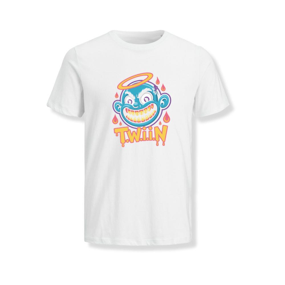 Twiin Cartoon Funny Devil Halo Graphic T-Shirts