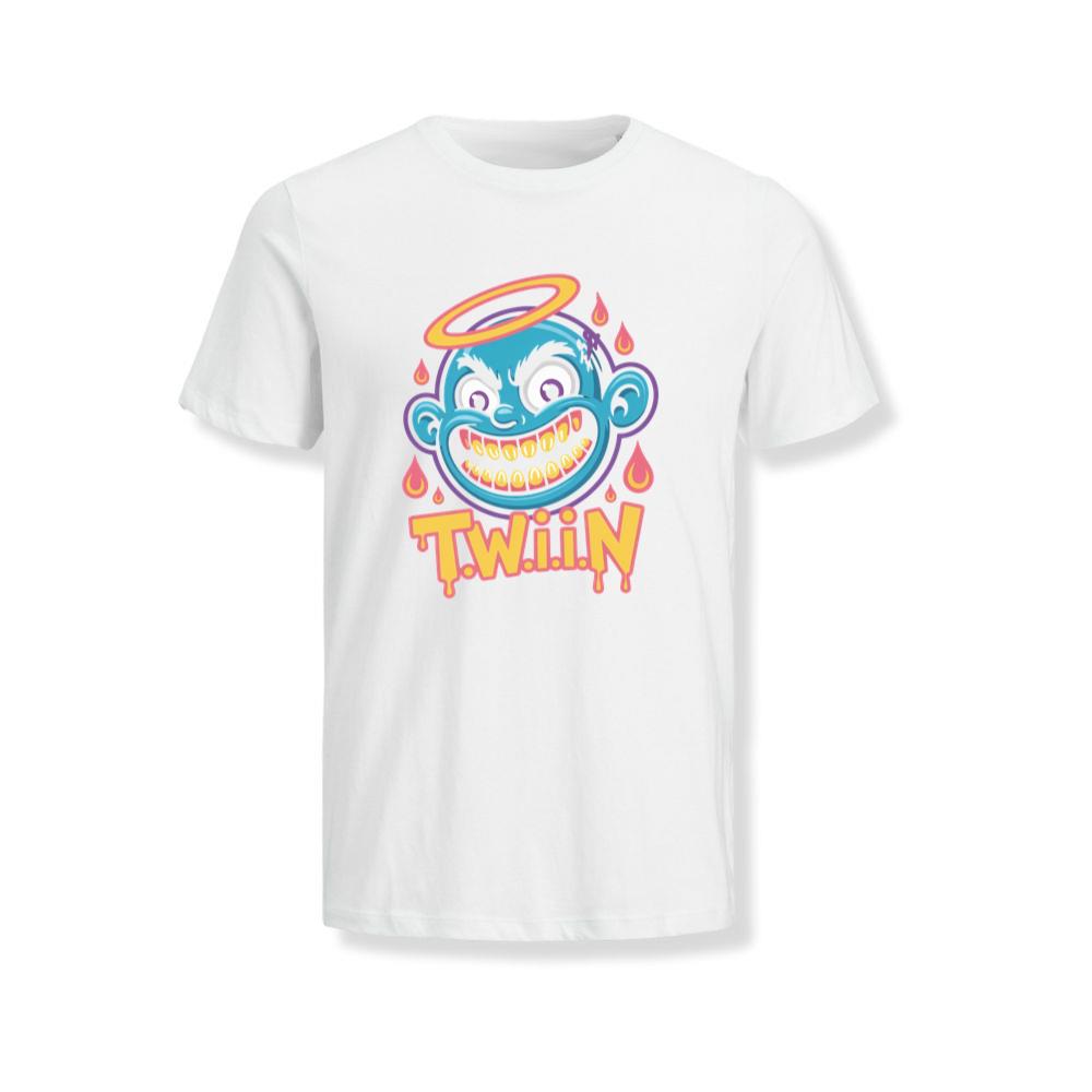 Twiin Cartoon Funny Devil Halo Graphic T-Shirts
