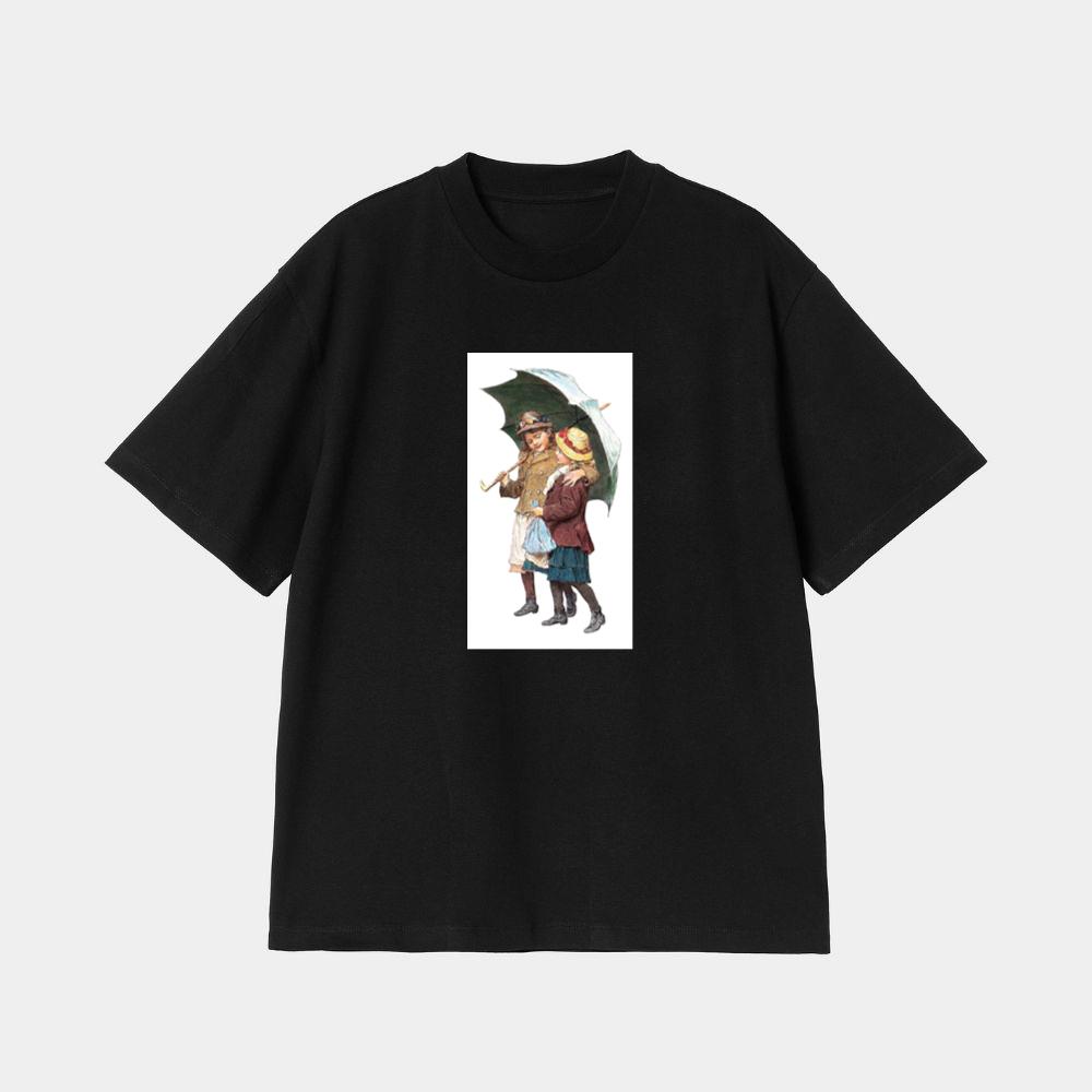 Two Girls with Umbrella T-Shirt