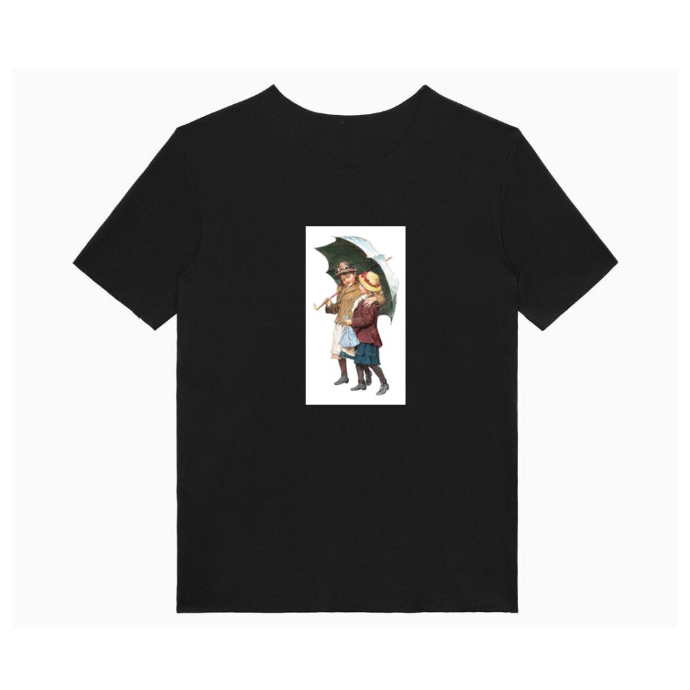 Two Girls with Umbrella T-Shirts