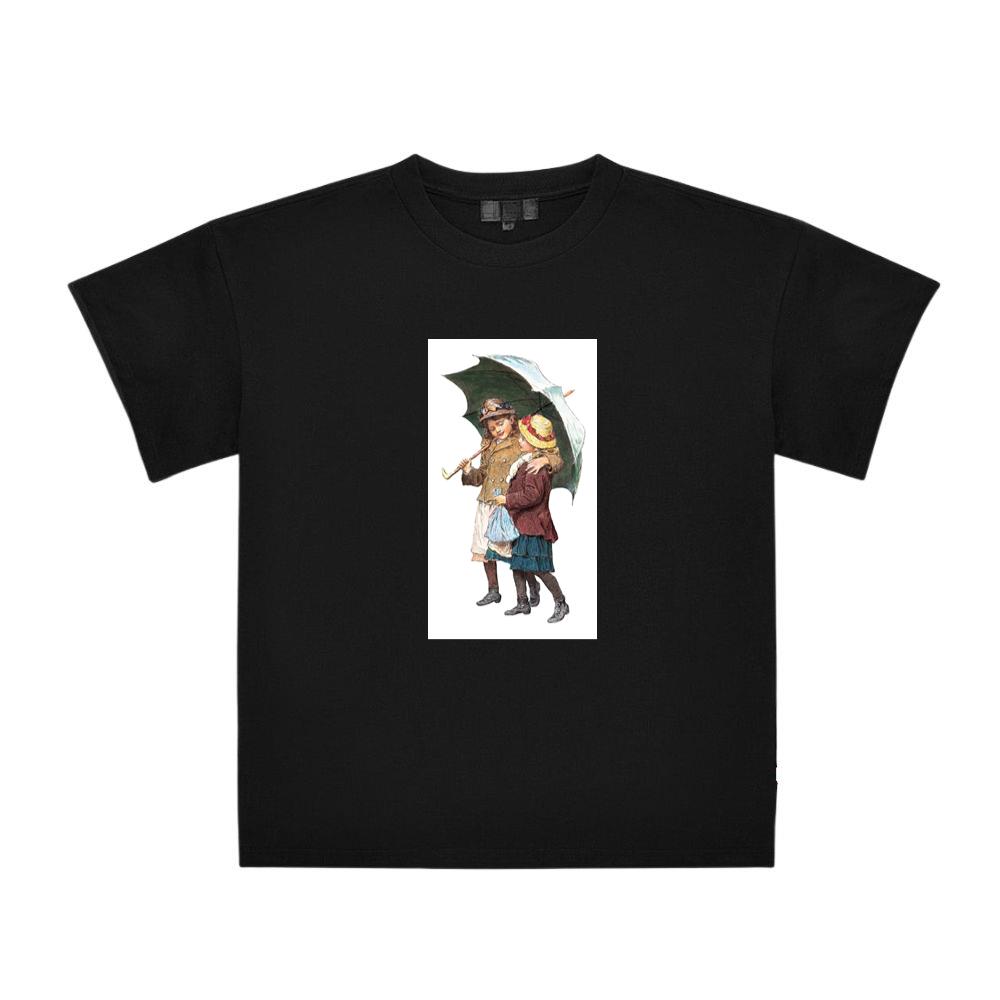 Two Girls with Umbrella T-Shirts
