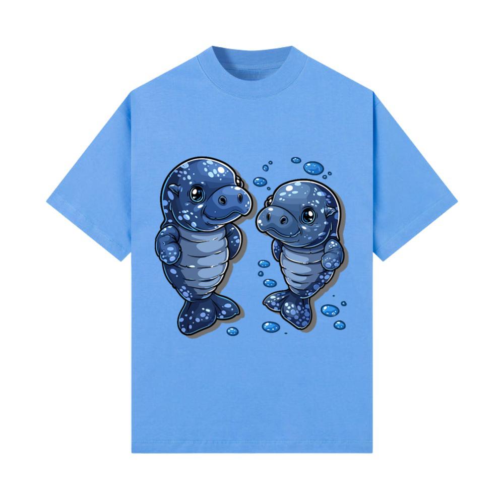 Two Manatees Cute Animals T-Shirt
