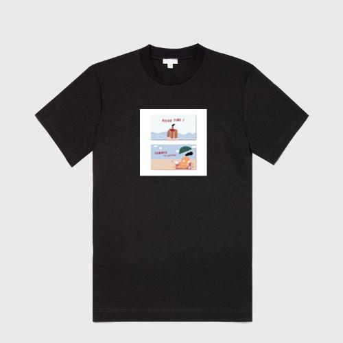 Two Scenes Depicting Beachside Leisure and Summertime Bliss T-Shirts