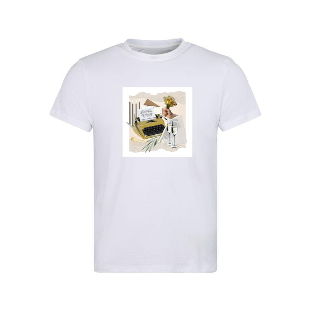 Typewriter Birthday Art T-Shirts