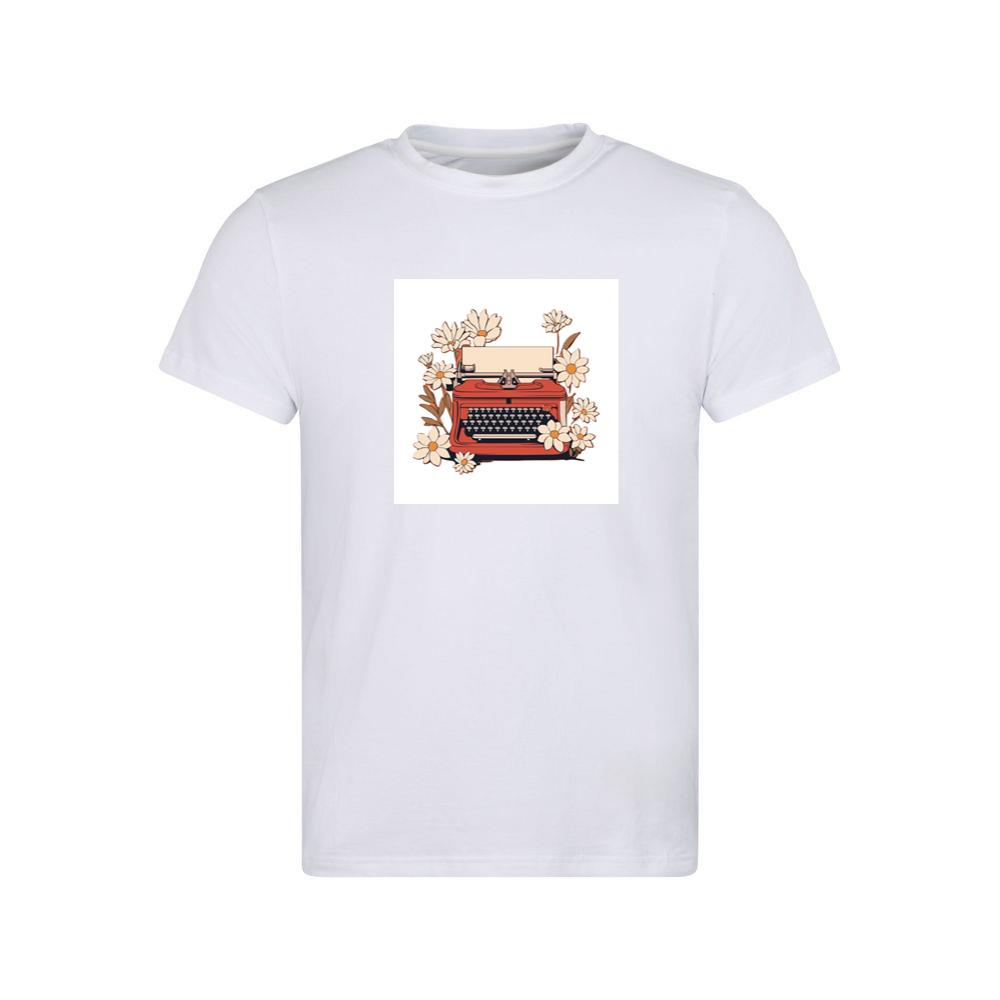 Typewriter Surrounded by Flowers T-Shirts