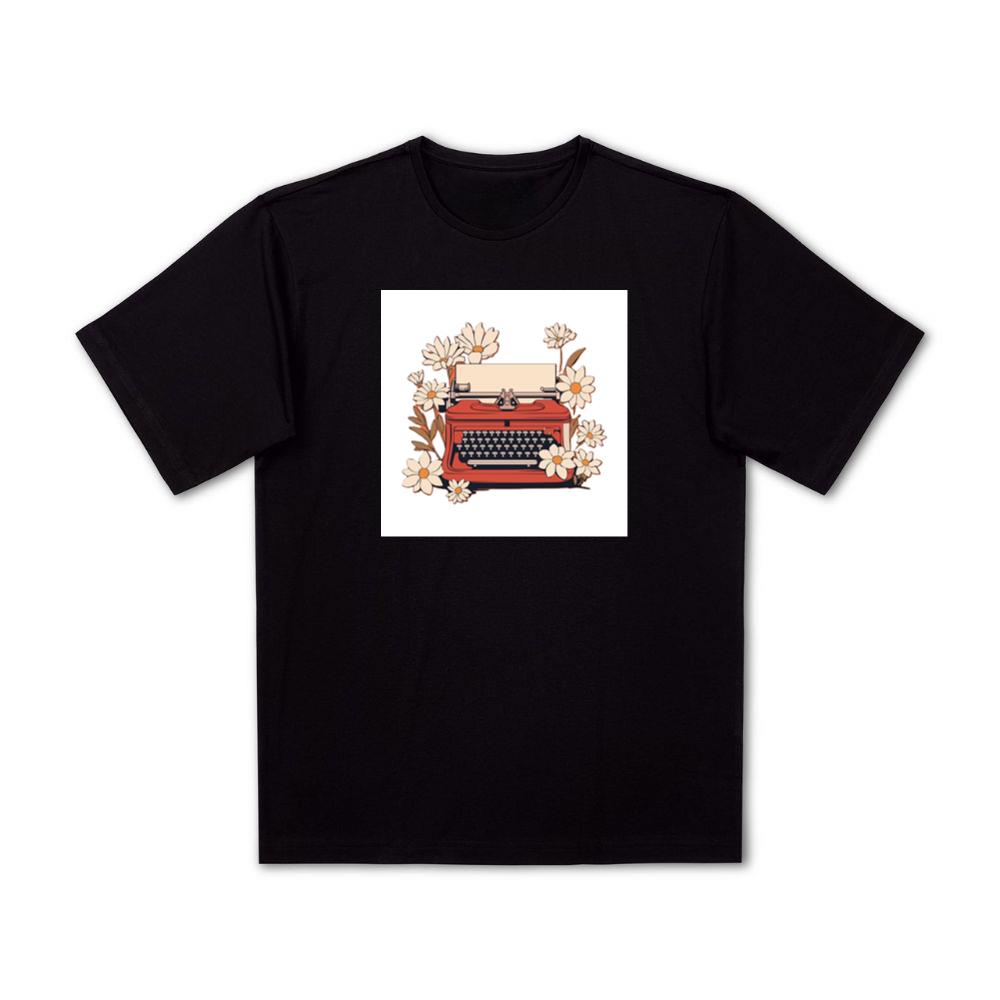 Typewriter Surrounded by Flowers T-Shirts