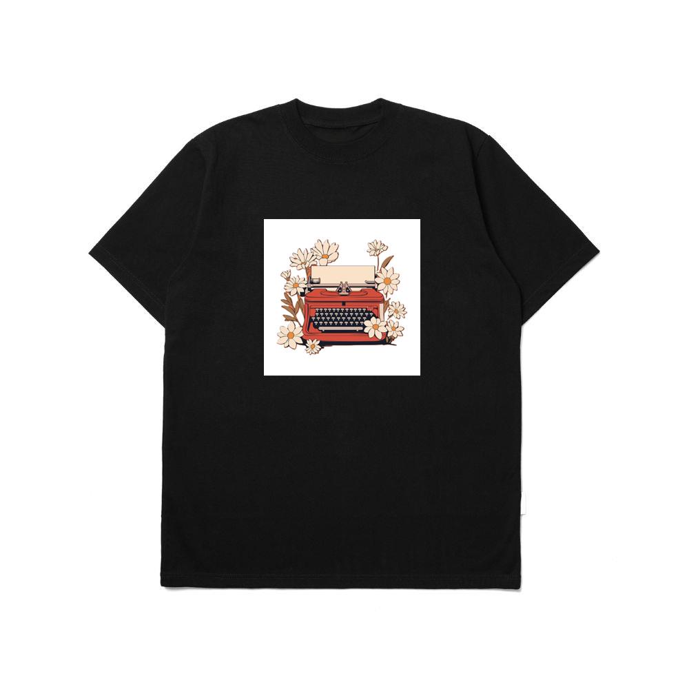 Typewriter Surrounded by Flowers T-Shirts