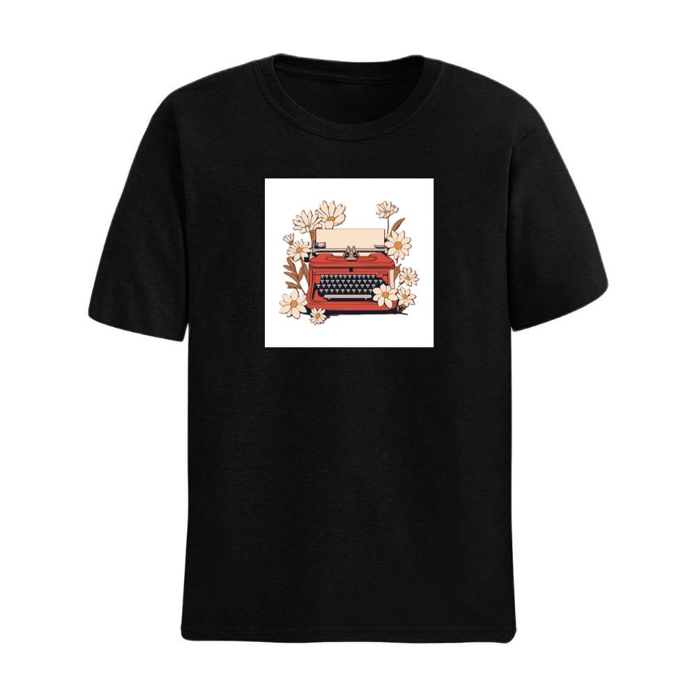 Typewriter Surrounded by Flowers T-Shirts