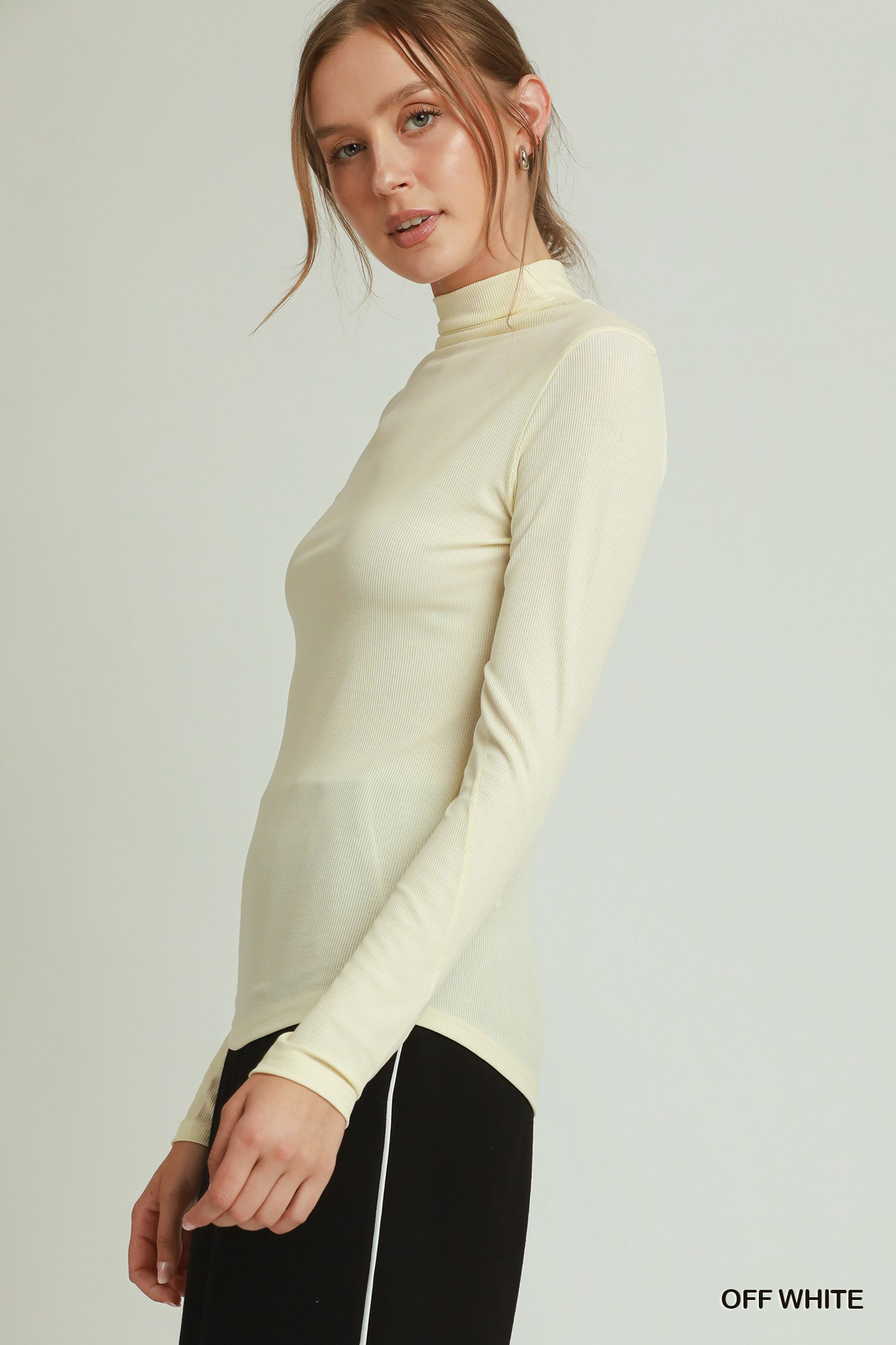 Umgee Long Sleeve Mock Neck Top - Image 2