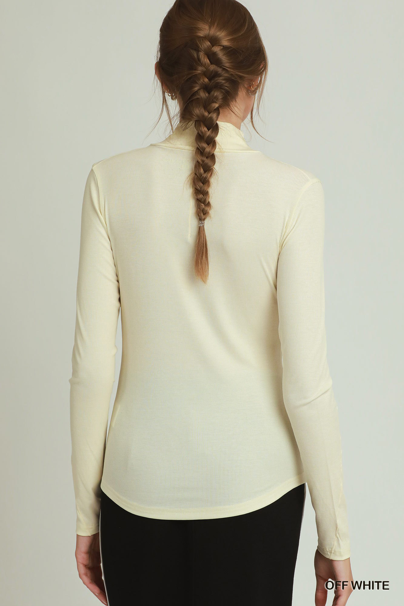 Umgee Long Sleeve Mock Neck Top - Image 3