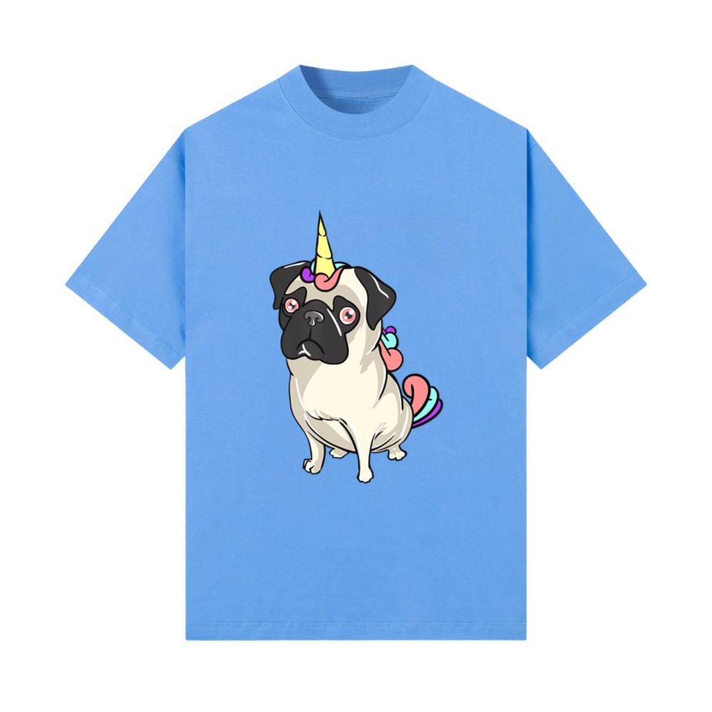Unicorn PUG Dog Funny Animal Girls Gift T-Shirt