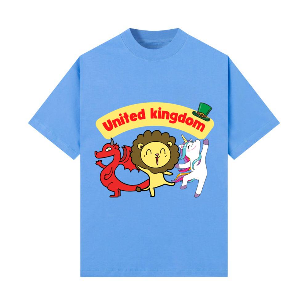 United Kingdom Animals Party Lion Dragon Unicorn T-Shirt