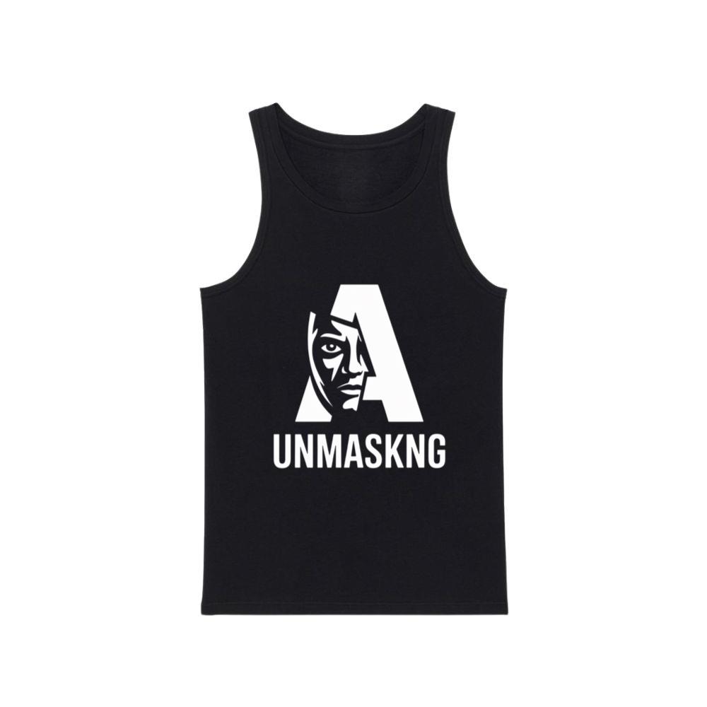 Unmaskng Bold Letter A Graphic Tank Top