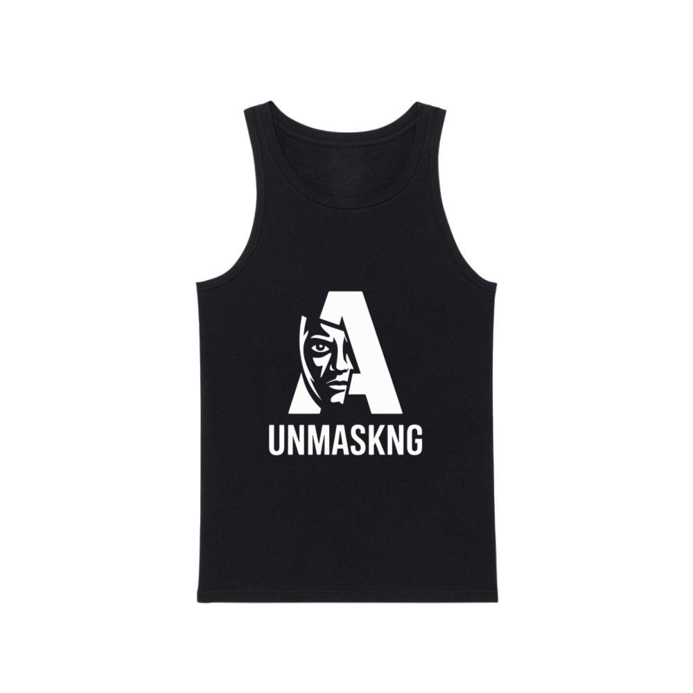 Unmaskng Bold Letter A Graphic TankTop Men