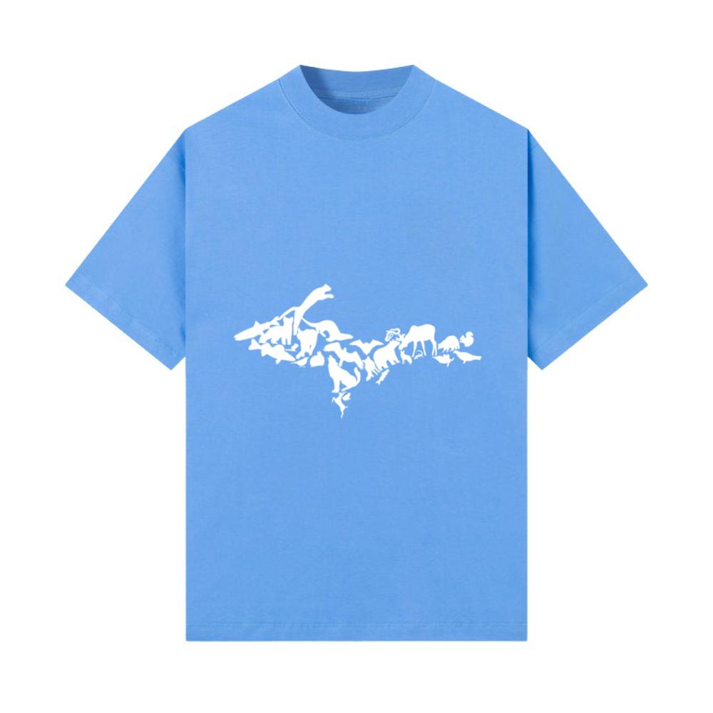 UP animals in white T-Shirt