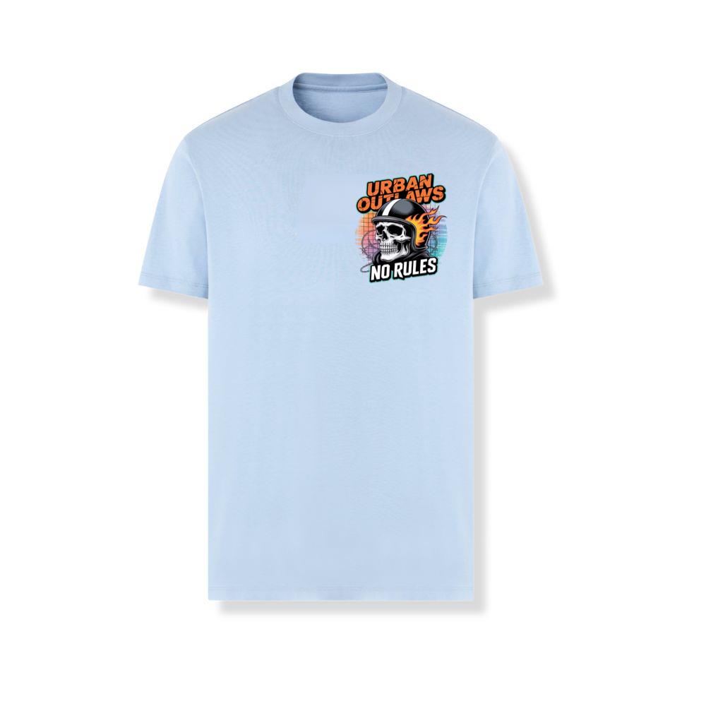 Urban Outlaws Skull Fire Biker Graphic T-Shirts - Image 3