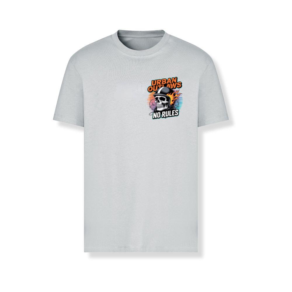 Urban Outlaws Skull Fire Biker Graphic T-Shirts - Image 3