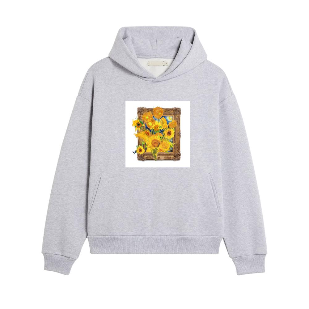 Van Gogh's 'Sunflowers' and 'Starry Night' Fusion Hoodies