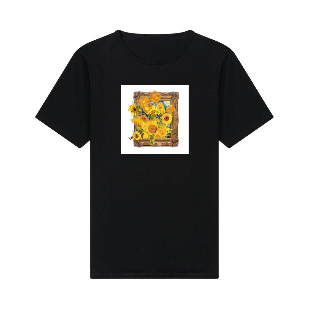 Van Gogh's 'Sunflowers' and 'Starry Night' Fusion T-Shirts