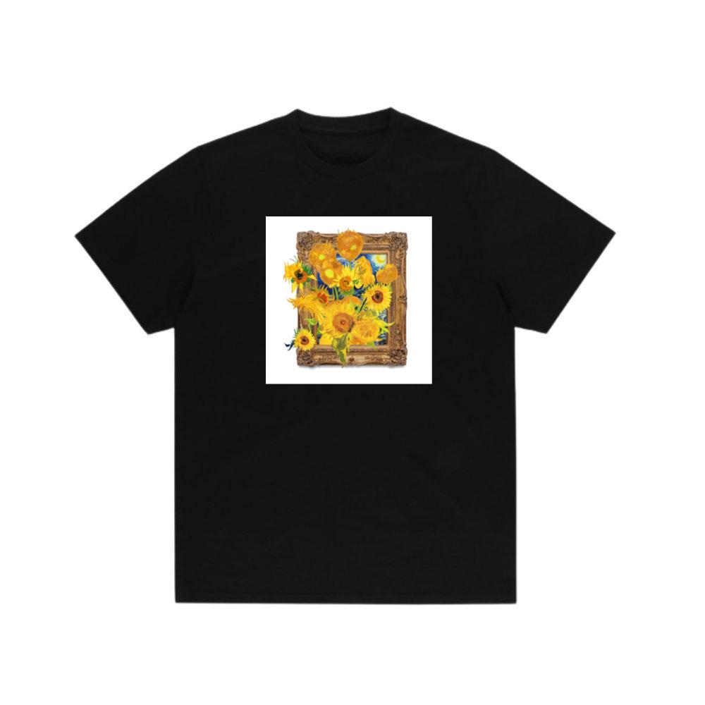 Van Gogh's 'Sunflowers' and 'Starry Night' Fusion T-Shirts