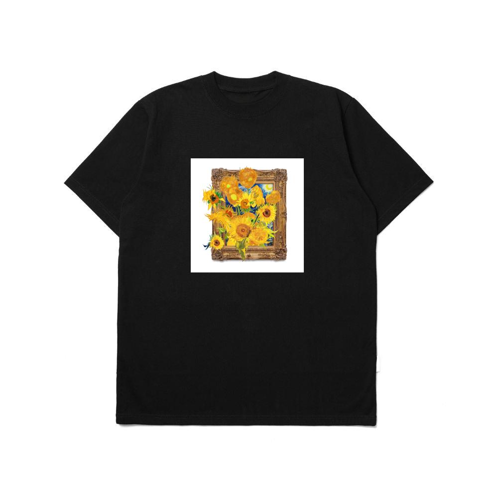 Van Gogh's 'Sunflowers' and 'Starry Night' Fusion T-Shirts